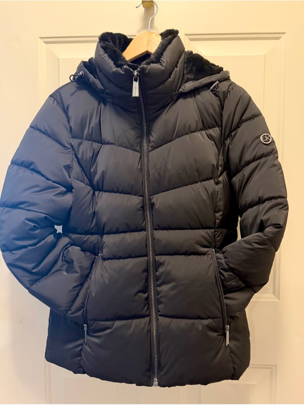 Calvin Klein Medium Black Quilted Jacket